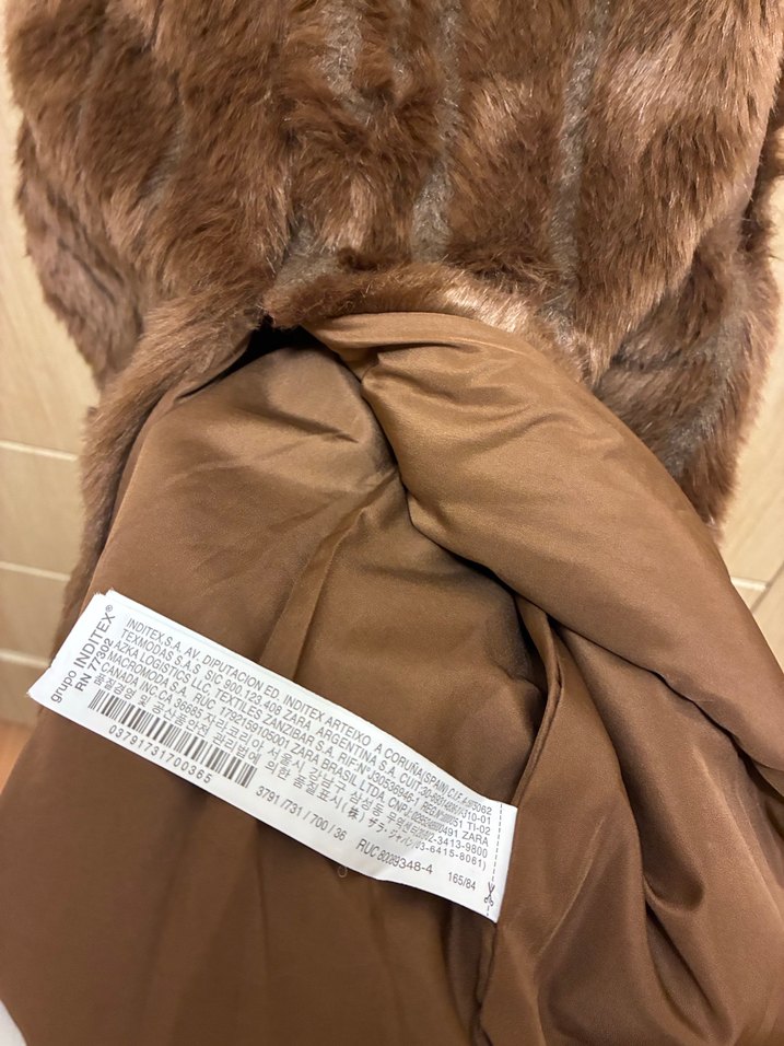 Zara Kahverengi Kürklü  Yelek - Görsel 4