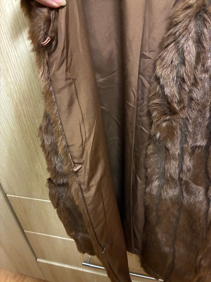 Zara Kahverengi Kürklü  Yelek - Görsel 3