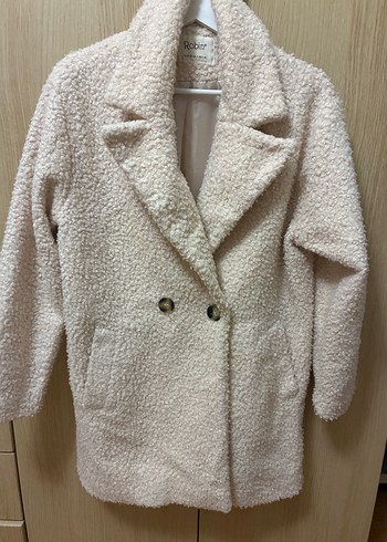 Peluş Detaylı Midi Kadın Kaban - Görsel 2