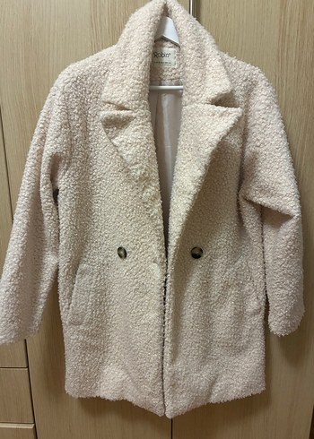 Peluş Detaylı Midi Kadın Kaban - Görsel 5