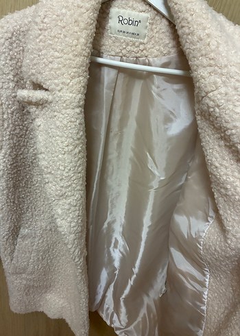 Peluş Detaylı Midi Kadın Kaban - Görsel 4