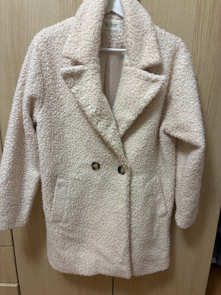 Peluş Detaylı Midi Kadın Kaban - Görsel 2