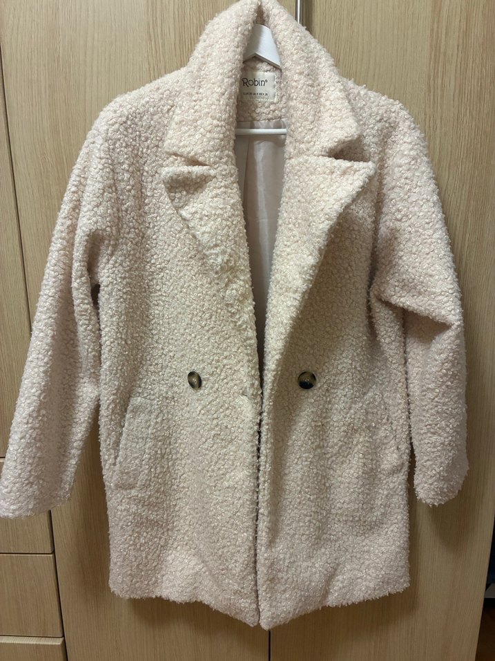 Peluş Detaylı Midi Kadın Kaban - Görsel 5