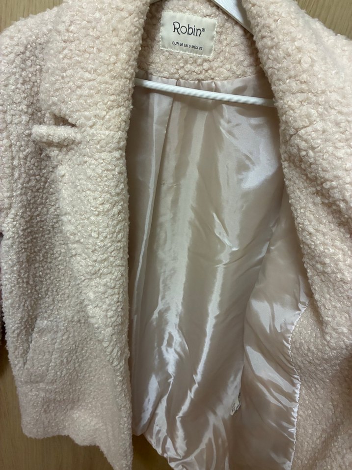 Peluş Detaylı Midi Kadın Kaban - Görsel 4