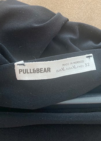 xl Beden Pull&Bear Büzgülü Siyan Uzun Elbise