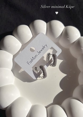 Silver Minimal Kadın Küpe