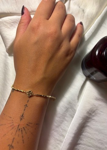 Accessorize Minimalist Altın Van Cleef Bileklik