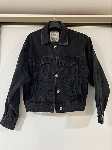 Pull and Bear Pull and bear siyah kot ceket