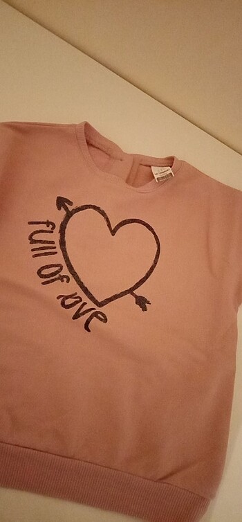 LC Waikiki Kız bebek 18 24 sweetshrt gül kurusu