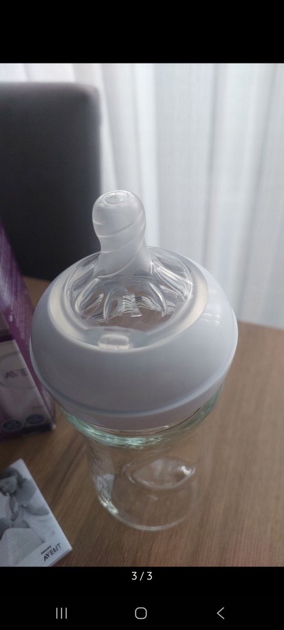 Philips Avent Doğal Cam Biberon 240 ml Beyaz - Görsel 2
