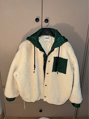 Zara peluş mont