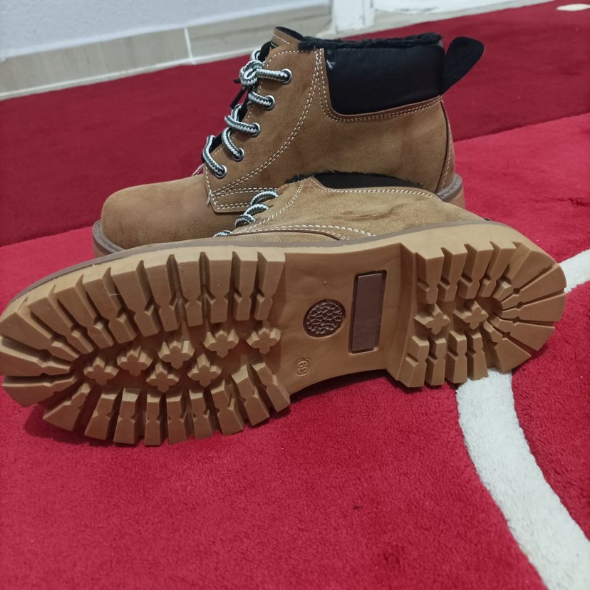 Kürk Detaylı Kahverengi Süet Erkek Bot - Görsel 3