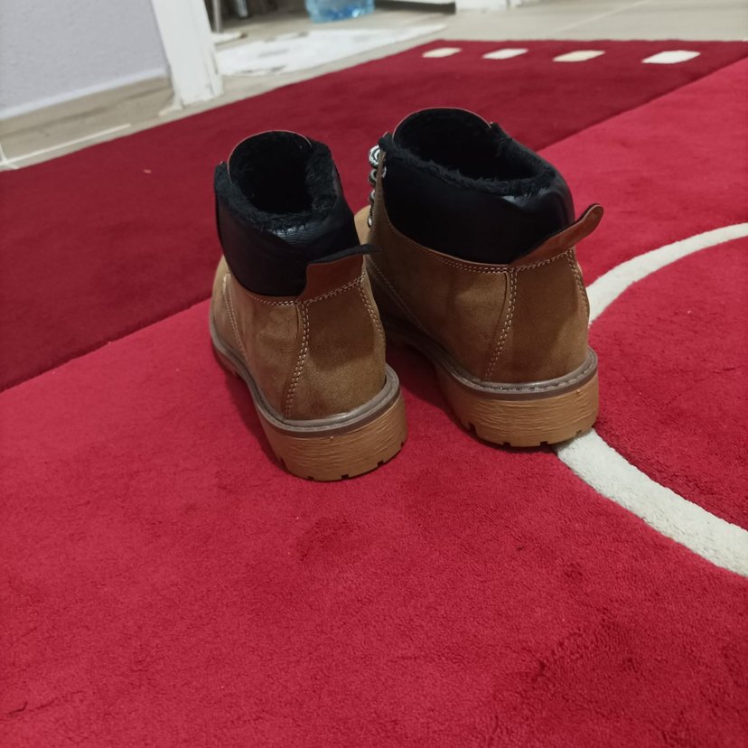 Kürk Detaylı Kahverengi Süet Erkek Bot - Görsel 5