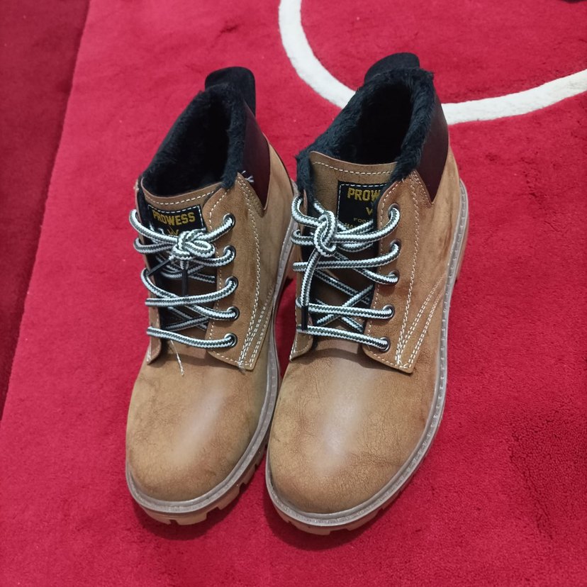 Kürk Detaylı Kahverengi Süet Erkek Bot - Görsel 2