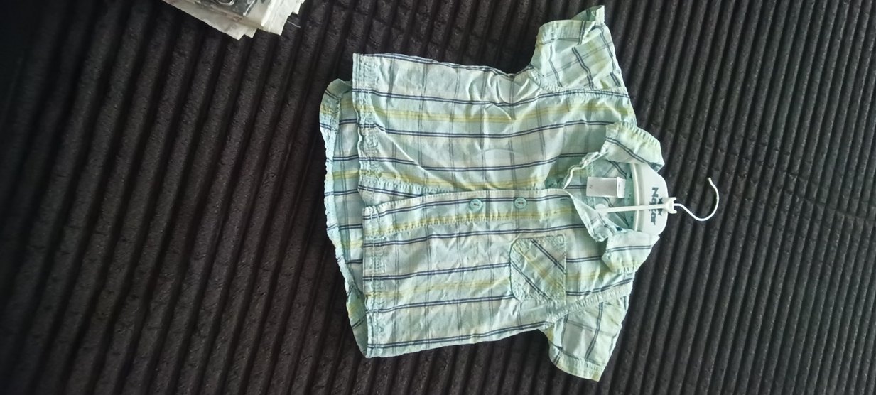 Turkuaz Erkek Çocuk Kısa Kollu Gömlek - Görsel 2