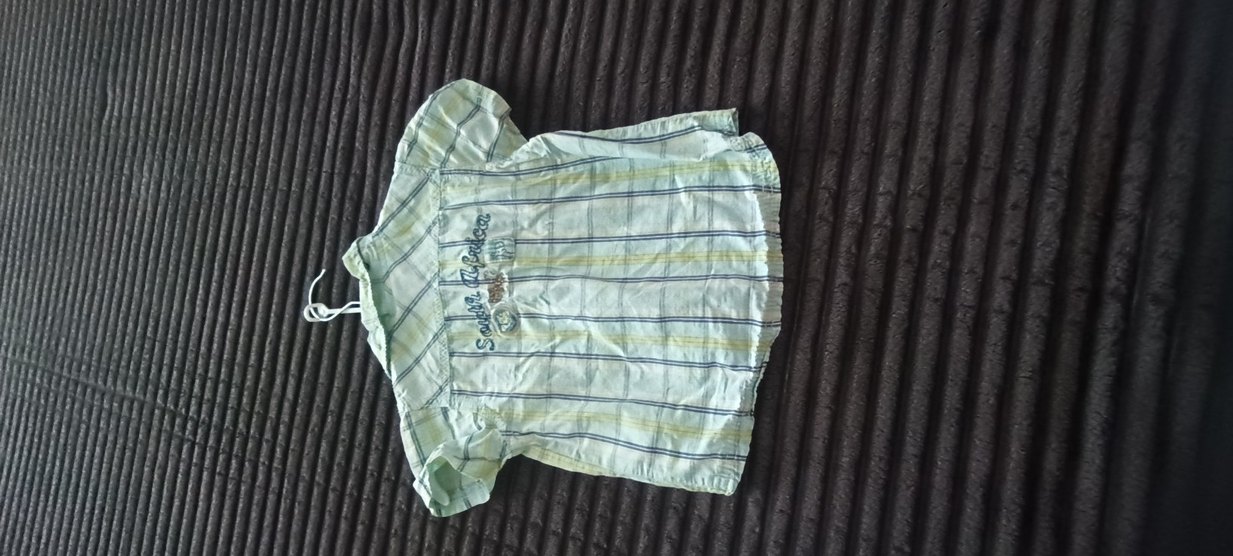 Turkuaz Erkek Çocuk Kısa Kollu Gömlek - Görsel 3