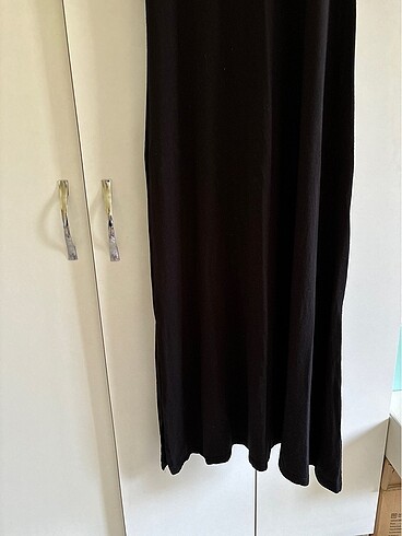 Zara Siyah kolsuz uzun elbise