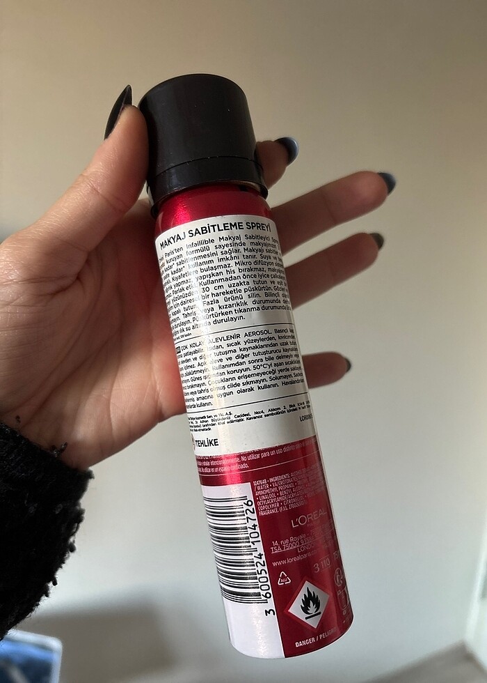 Loreal makyaj sabitleme spreyi - Görsel 3