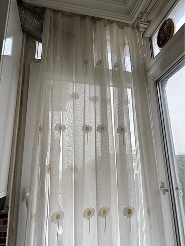 Linens Sık pileli mutfak tül perde