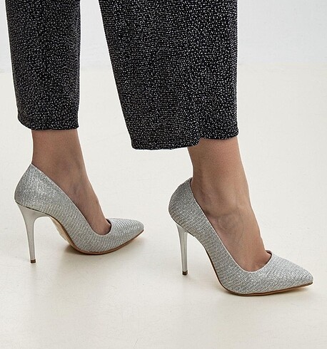 Diğer Gümüş stiletto sıfır