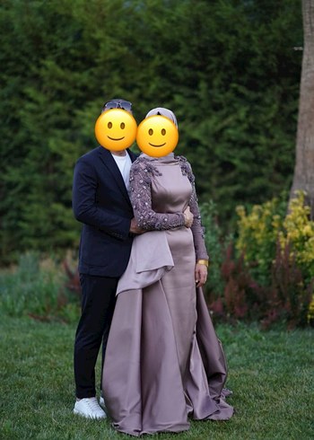 42 Beden camel Renk Kenzel abiye 40 42 bedene uygundur