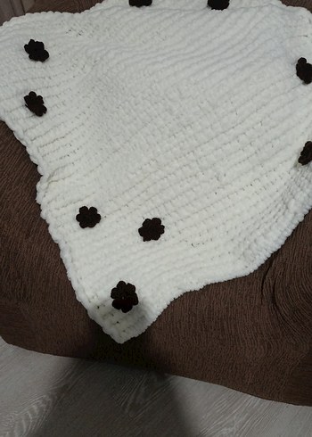 Nakışlı kıremÖrgü Bebek Battaniyesi - Görsel 2