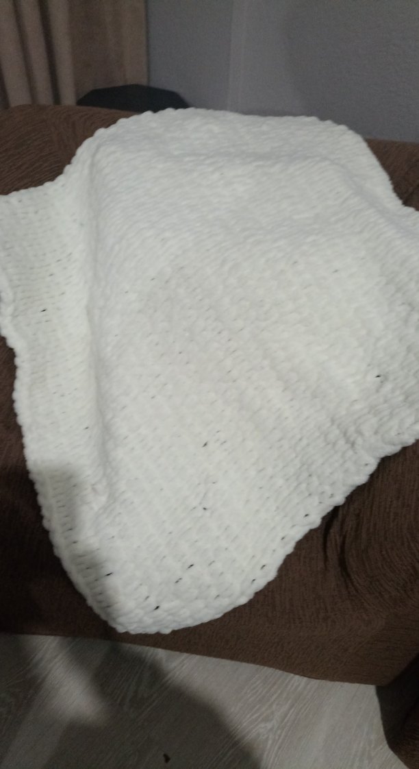 Nakışlı kıremÖrgü Bebek Battaniyesi - Görsel 3