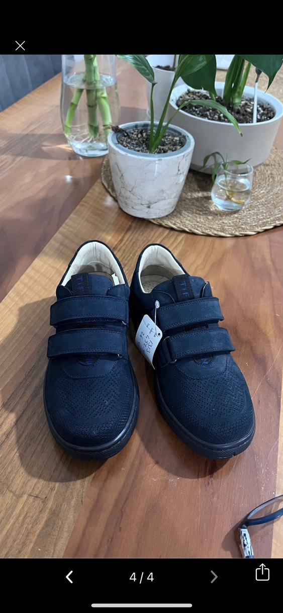 Lacivert Süet Erkek Çocuk  Ayakkabısı - Görsel 2