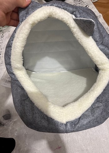Gri Kedi Yatağı, Yumuşak İç Astarlı - Görsel 2