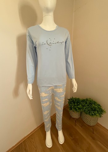 Uzun Kollu Rahat Kadın Pijama Takımı
