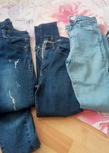 27 Beden Koyu Mavi Kadın Dar Kesim Midi Kot Pantolon