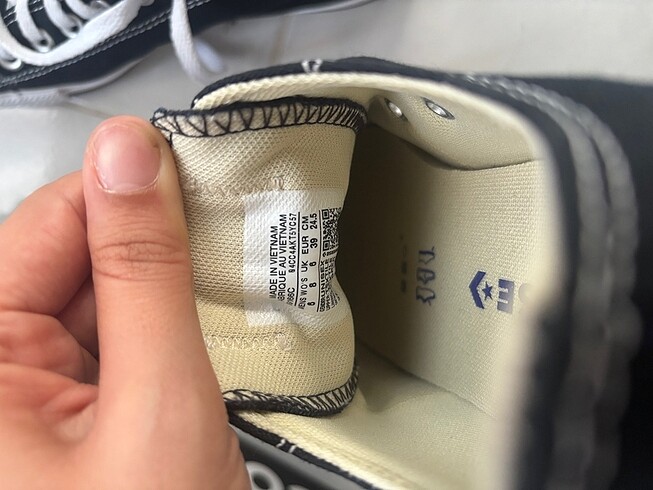 39 Beden siyah Renk Siyah converse