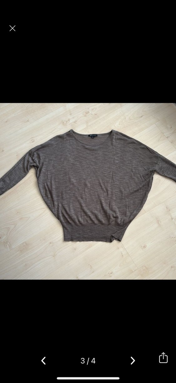 Keten Örgü Uzun Kollu Kazak - Görsel 4