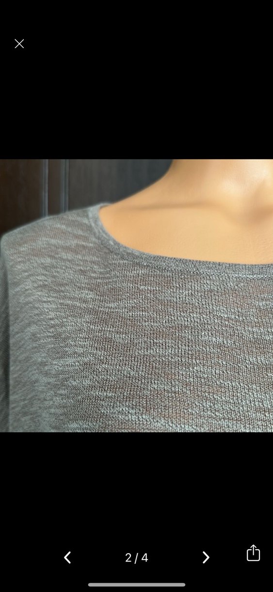 Keten Örgü Uzun Kollu Kazak - Görsel 2