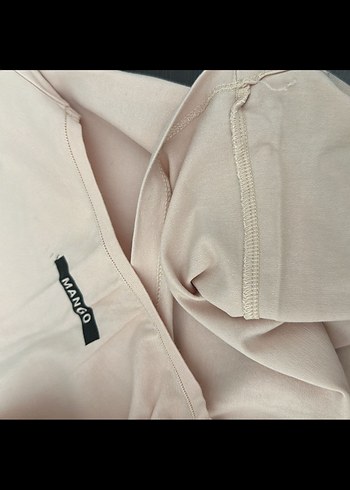 Bej Kadın Kısa Kollu Basic Tişört - Görsel 2