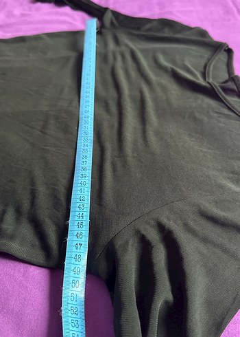 Siyah transparan bluz - Görsel 3