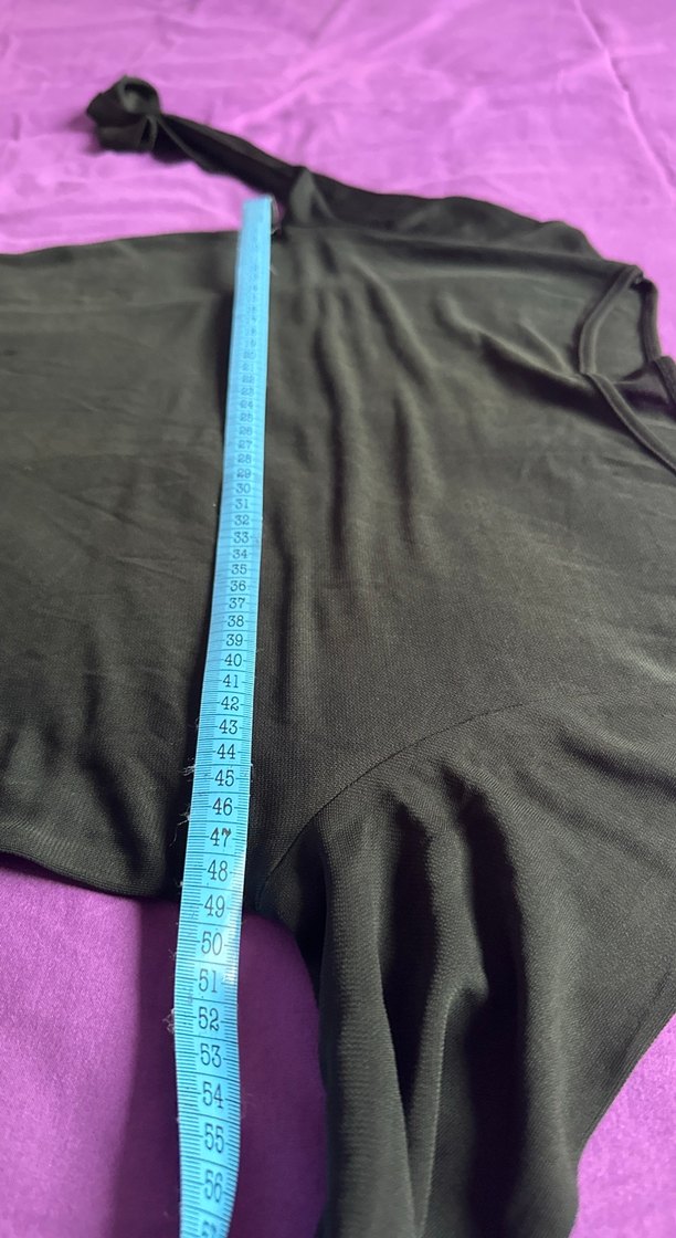 Siyah transparan bluz - Görsel 3