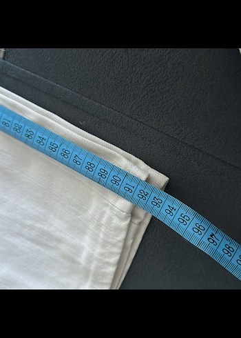 Vintage düşük bel beyaz pantolon Mango - Görsel 4