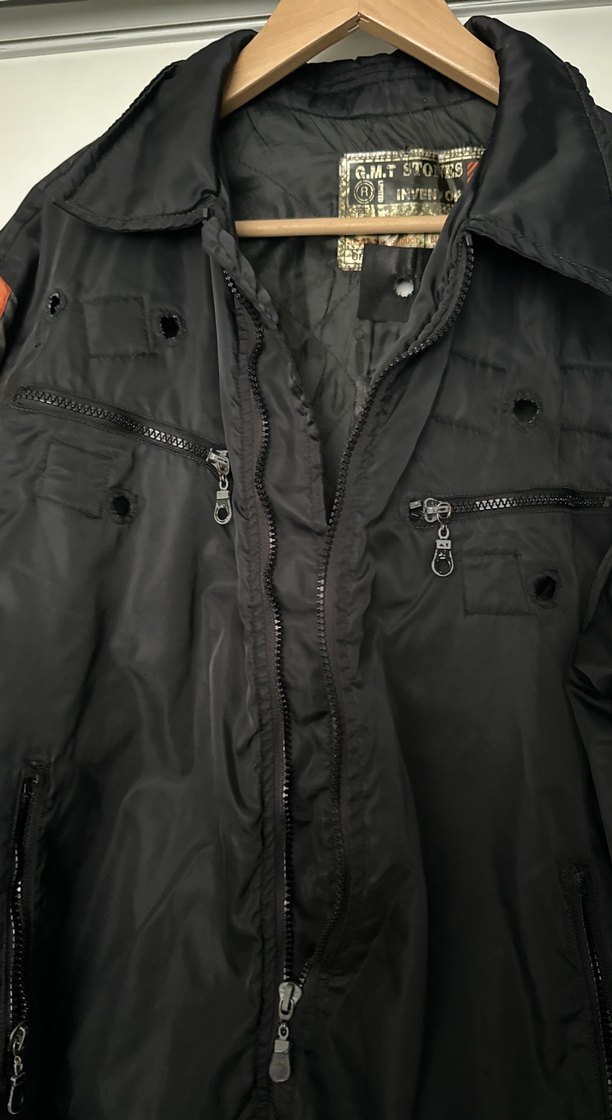 Siyah Fermuarlı Biker Ceket - Görsel 2