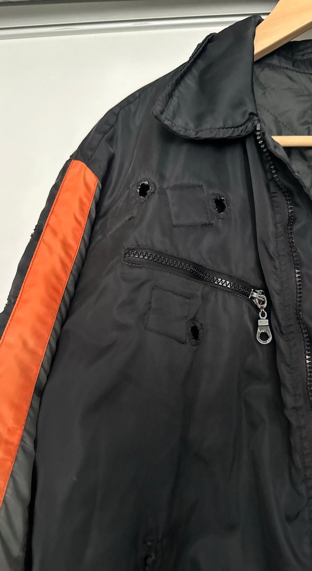 Siyah Fermuarlı Biker Ceket - Görsel 3