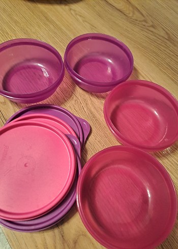 Yeşil Kapaklı Plastik Saklama Kabı Seti - Görsel 3