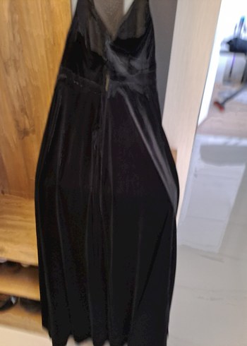 Düğmeli Siyah Gotik Hamile Midi Kaban - Görsel 3