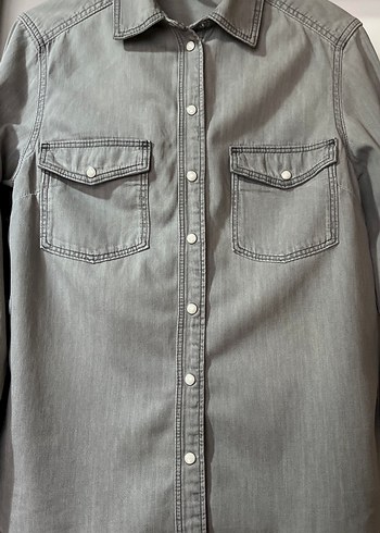 H&M H&M Gri Kot Gömlek