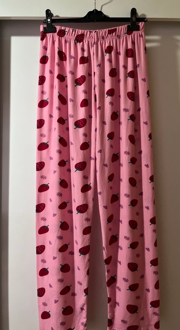 Işılay Pembe Uzun Kollu Büyük Beden Kadın Pijama Takımı - Görsel 5