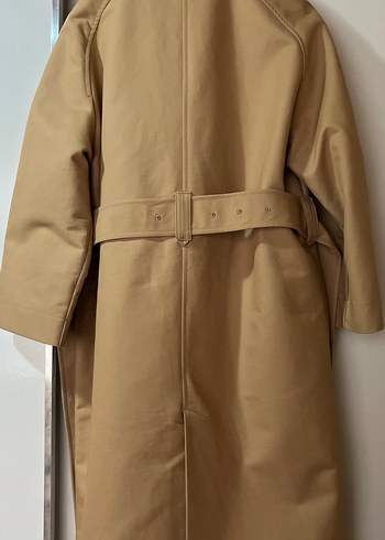 Mango Gabardin Kumaş Bej Trençkot - Görsel 4