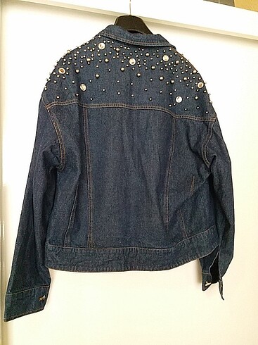 Twist Taş Detaylı Kot Ceket - Görsel 7