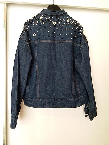 Twist Taş Detaylı Kot Ceket - Görsel 5