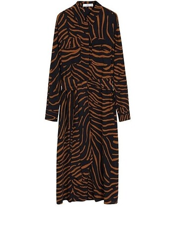 Mango Kaplan Desenli Elbise - Görsel 5