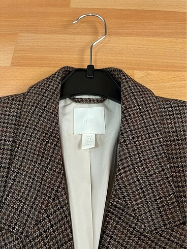 s Beden H&M Kareli Blazer Ceket