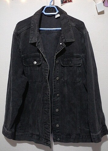 Siyah oversize kot ceket